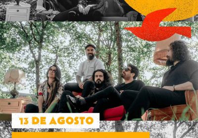 Cartel concerto biribirlocke en camping lago mar muxía 2025