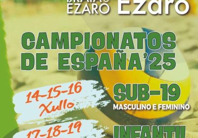 Campeonato de españa de vóley playa infantil de clubes 2025 en la praia do ézaro