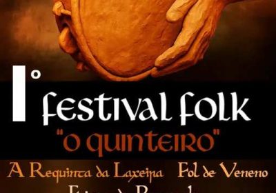 Cartel 1º festival folk o quinteiro en malpica