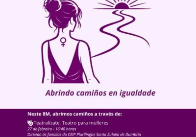 Cartel 8M en Dumbría