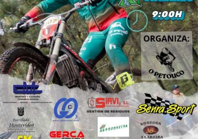 Cartel Campionato Galego de Trial Xunta de Galicia 2025 en Vimianzo