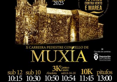 Cartel Carreira Pedestre Muxía 2025
