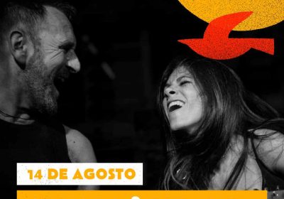 Cartel concerto adhara e ritman en camping lago mar muxía