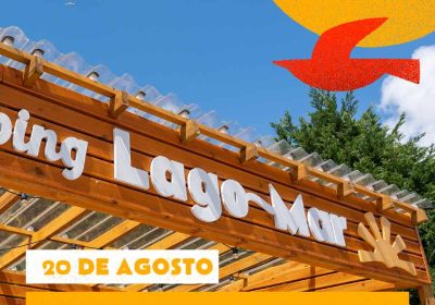 Cartel concerto sorpresa no camping lago mar muxía