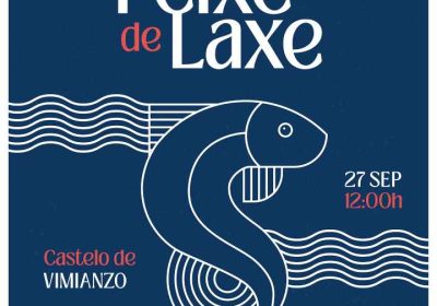 Cartel degustación peixe de laxe no castelo de vimianzo 2025