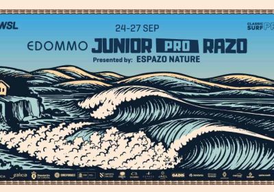Cartel edommo junior 2025 en playa de razo
