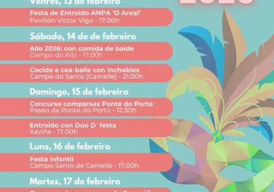 Cartel Entroido en Camariñas