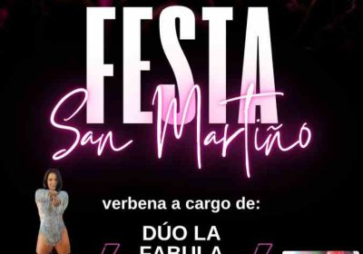 Cartel festa de san martiño en quintáns 2025