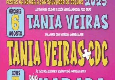Cartel festas colúns 2025