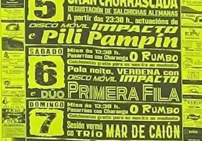 Cartel festas patronais de serantes 2025