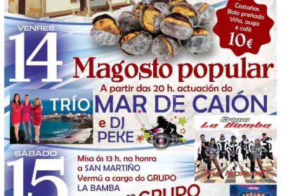 Cartel festas san martiño en cambre malpica 2025