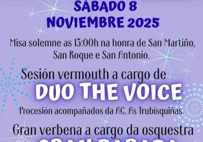 Cartel festas de carantoña 2025