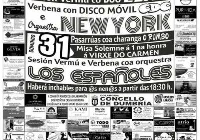 Cartel festas de dumbría 2025