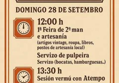 Cartel festas de o esto en cabana de bergantiños