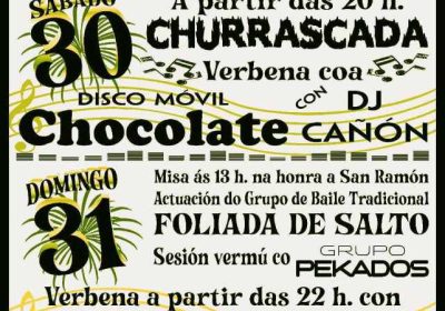 Cartel festas de san ramón 2025 en castromil