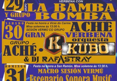 Cartel festas de san román 2025 na laracha