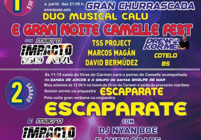 Cartel festas do carme de camelle 2025
