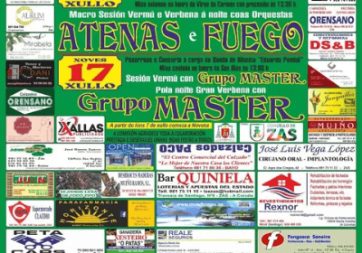 Cartel festas do carmen 2025 en zas