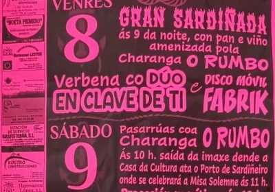 Cartel Festas do Carmen de Sardiñeiro 2025