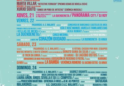 Cartel Festas do Mar 2025 en Malpica de Bergantiños