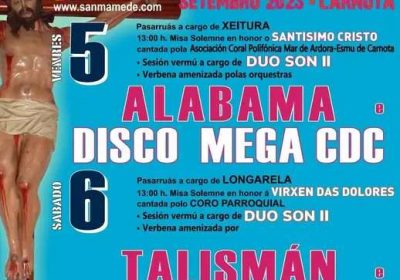 Cartel Festas en Honor ao Santo Cristo de San Mamede 2025