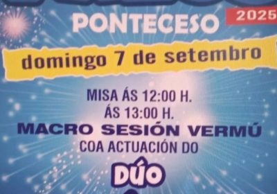 Cartel festas en pazos 2025