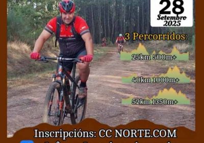 Cartel marcha btt polas cabeceiras do anllóns a laracha 2025
