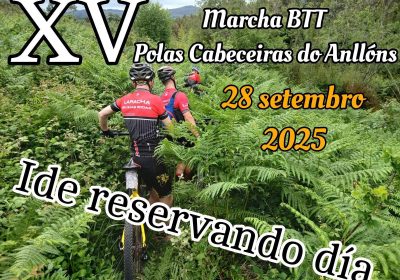 Cartel marcha btt polas cabeceitas do anllóns