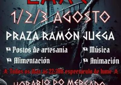 Cartel Mercado Pirata de Laxe 2025