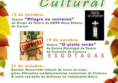 Cartel outono cultural en fisterra 2025