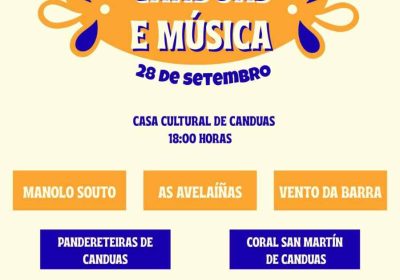 Cartel primeiro festival canduas e música 2025