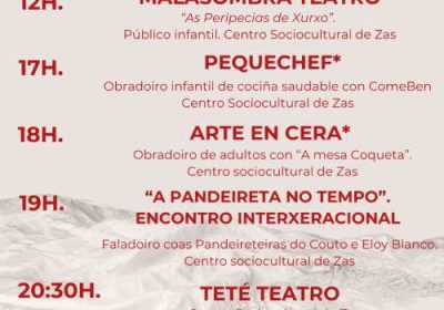 Cartel semana cultural zas xoves 8 de agosto