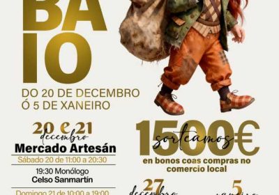Cartel Vive o Nadal en Baio