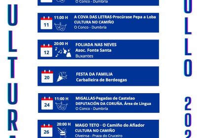 Cartel Xullo 2025 Cultura Dumbría