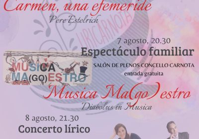 Cartel da Conferencia Carmen, una efeméride