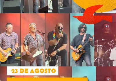 Carteldo concerto de Inadaptados no Camping Lago Mar de Muxía