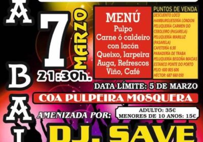 Cena Baile Comisión de Festas Pasarela