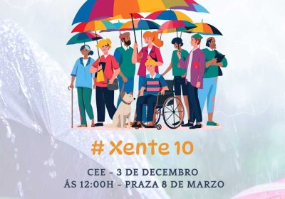 Concentración Baixo o Mesmo Paraugas en Cee