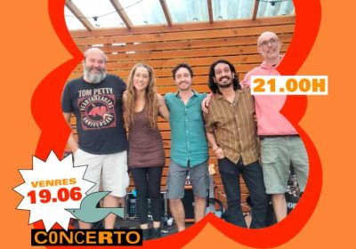 Concierto de The Groovy Shakers en el Camping Lago Mar