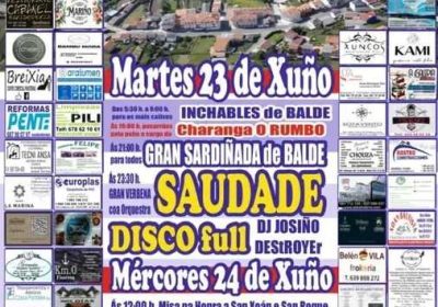 Fiestas de San Juan 2026 en Sardiñeiro