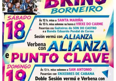 Fiestas del Carmen do Briño 2026 en Borneiro
