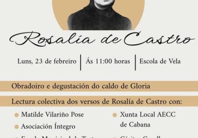 Homenaxe a Rosalía de Castro en Cabana de Bergantiños