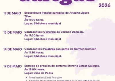 Letras Galegas 2026 en Camariñas