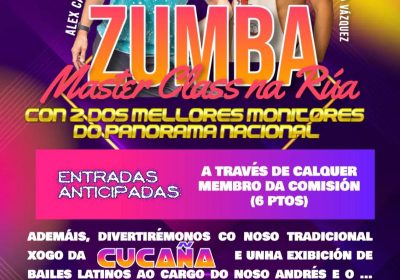 Master class de zumba na rúa en ponte do porto