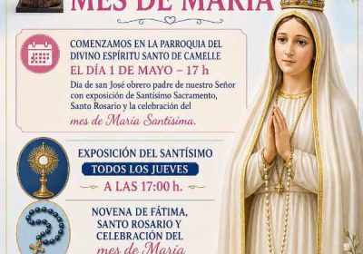 Mes de Maio, Mes de María en Camelle