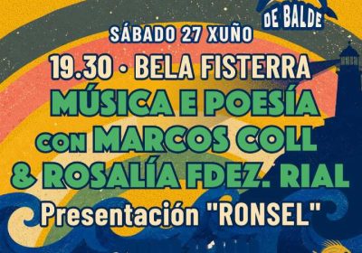 Música y poesía con Marcos Coll y Rosalía Fernández Rial en Fisterra