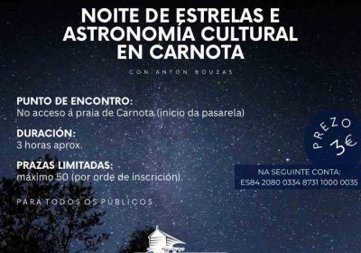 Noite de estrelas e astronomía cultural en carnota 2025