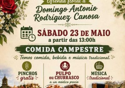 Ofrenda Floral a Domingo Antonio Rodríguez Canosa en Buría