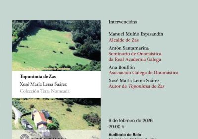 Presentación libro Toponimia de Zas