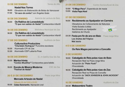Programa Nadal en Zas